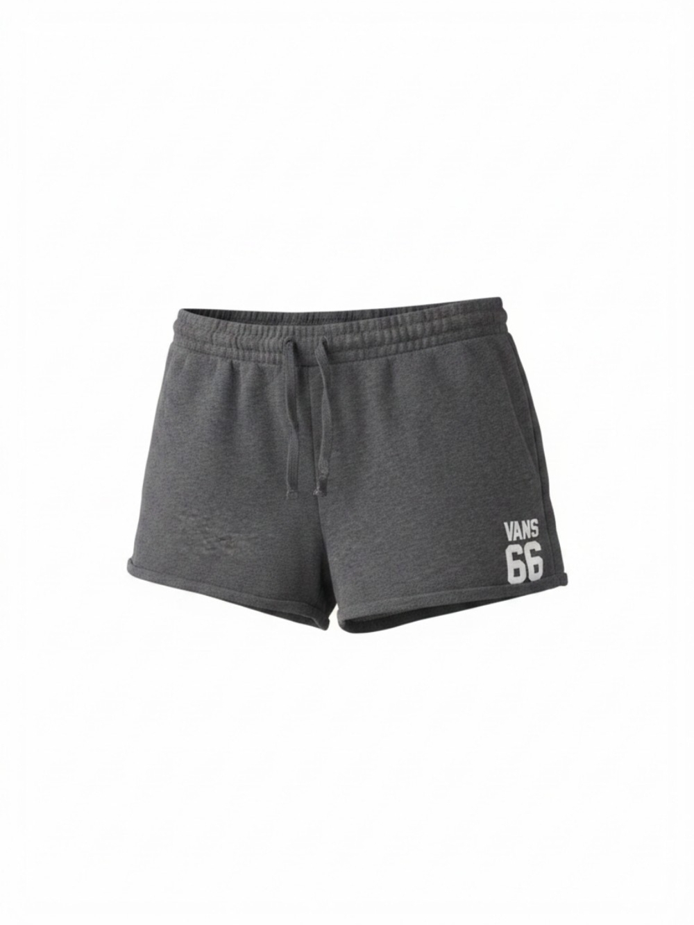 Vans Women's Grey "Vans 66" Cotton Knit Lounge Shorts - Size XL
